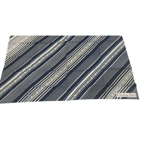 DIOR Black White Grey Geometric Logo Scarf - Picture 1 of 4